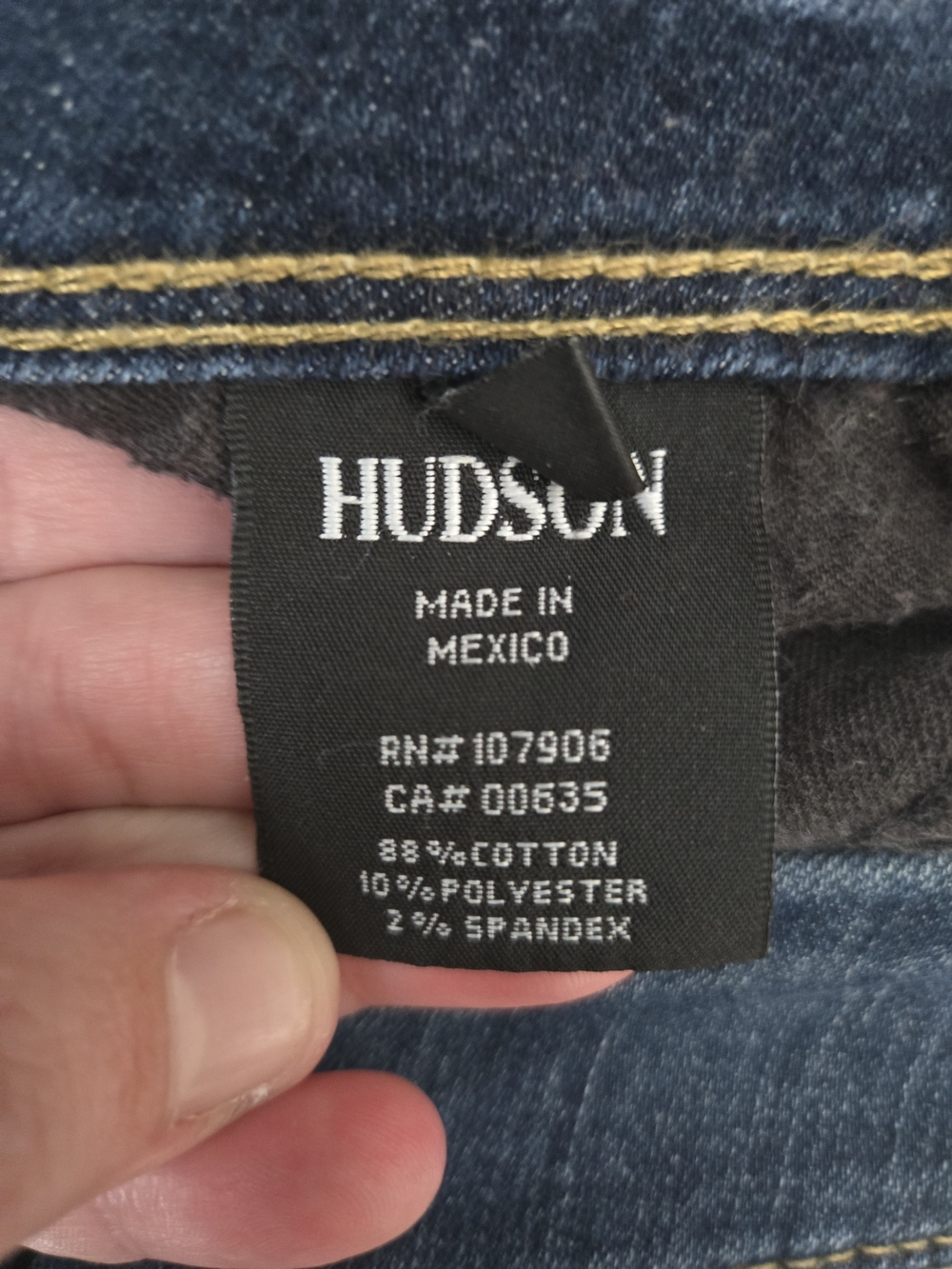 Hudson Navy Blue Collin Flap Skinny Jeans 30 Waist (7657) - Picture 6 of 9